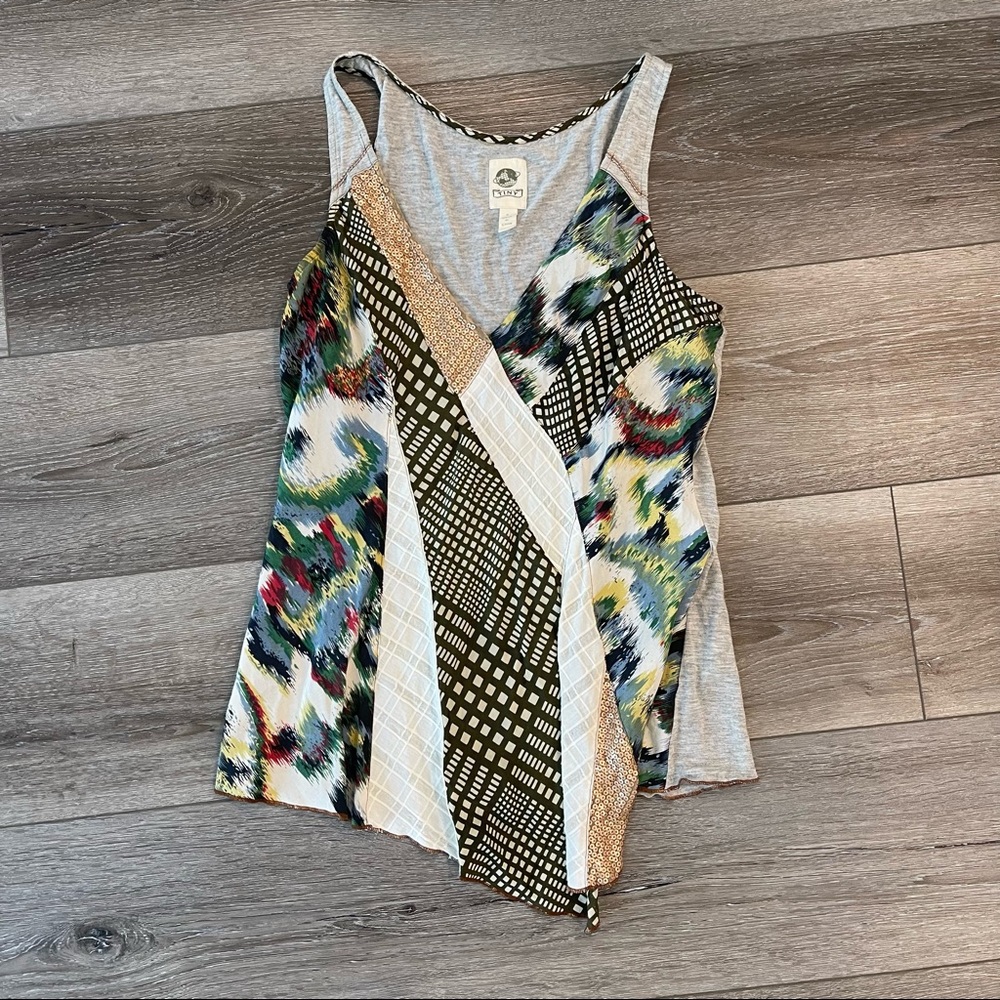 Anthropologie // Tiny Patchwork Sleeveless Sequin… - image 1